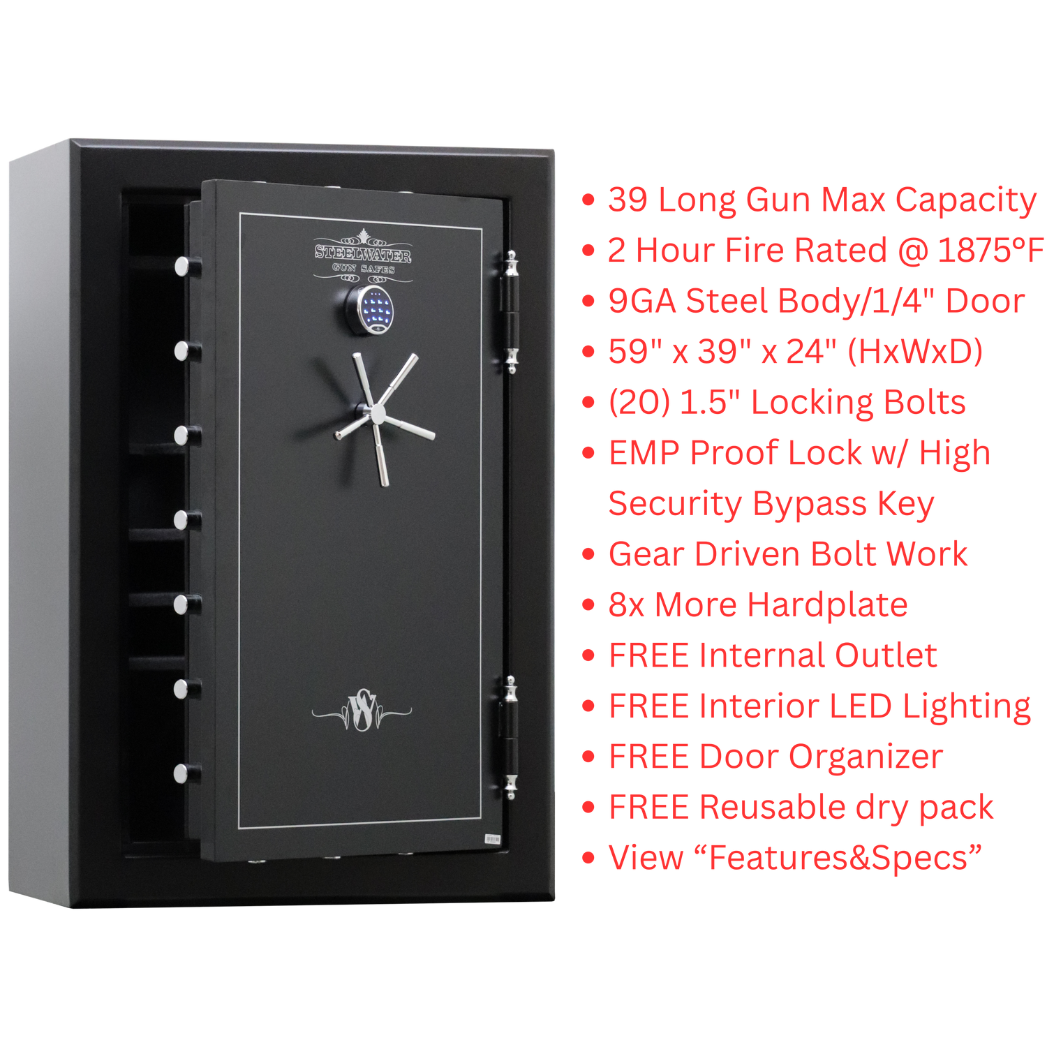 Extreme Duty 39 Long Gun Safe-HD593924