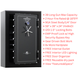 Extreme Duty 39 Long Gun Safe-HD593924