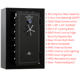 Heavy Duty 39 Long Gun Safe-LD593924