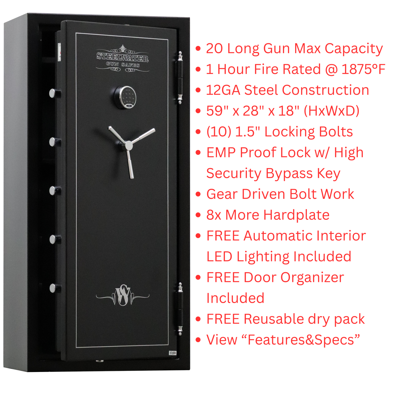 Heavy Duty 20 Long Gun Safe-SW592818